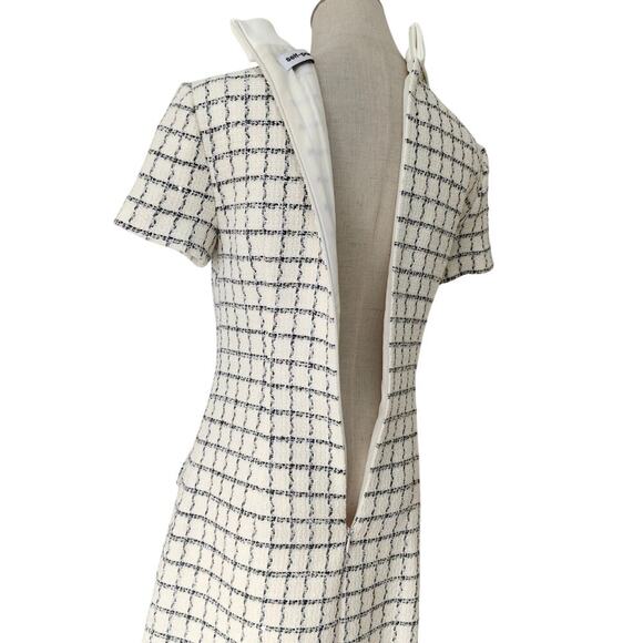 Self Portrait Check Boucle Mini Dress US 4 - Picture 10 of 11